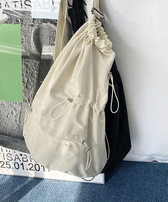 스트링 복조리 버킷 나일론 학생 가벼운 크로스백 숄더백 슬링백 휘뚜루마뚜루 보부상 가방