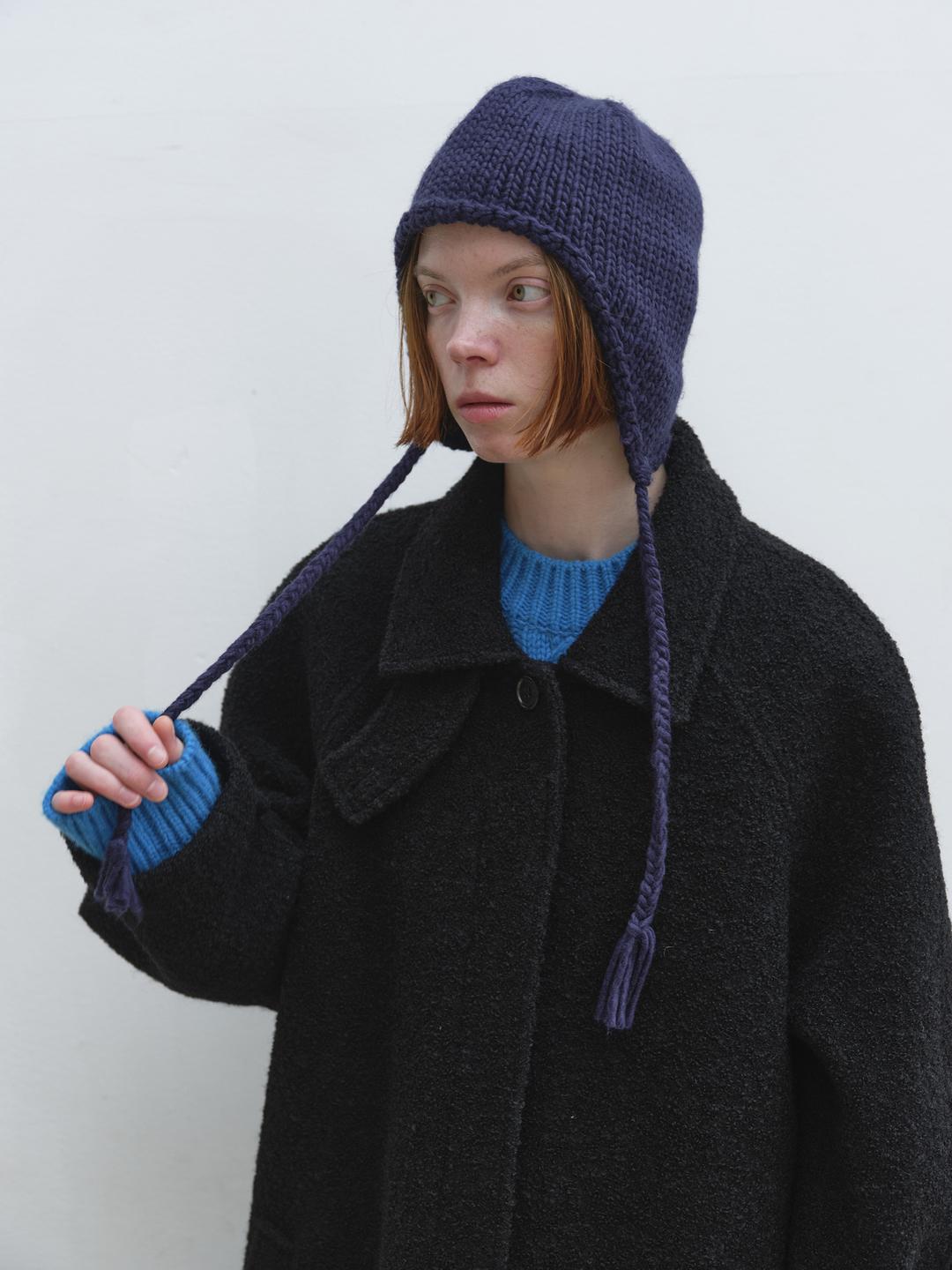 이어 머프 비니 (Navy)