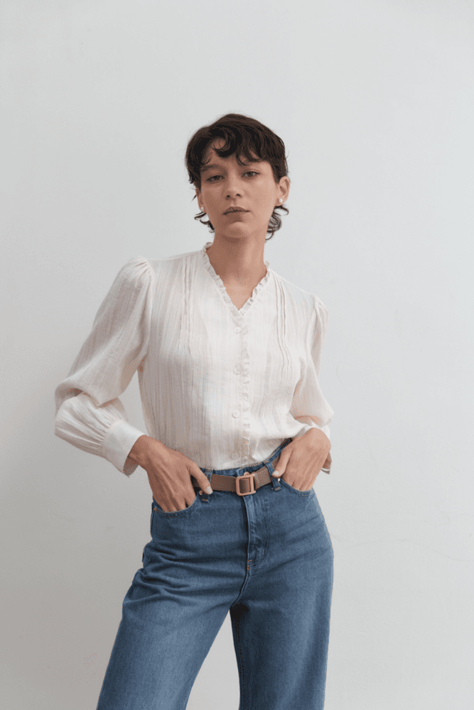 소가죽 D벨트 - 모카베이지