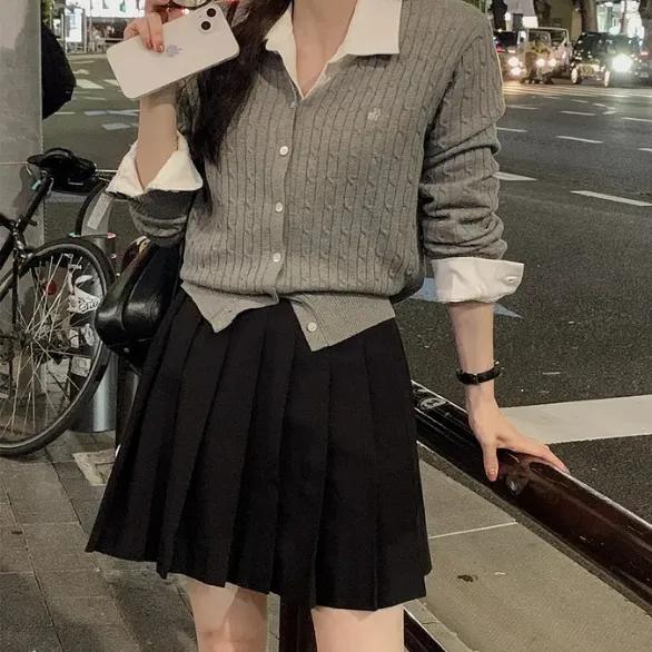 [6만장돌파/Pure Cotton100%🧵/2SIZE/기계세탁,건조기OK][MORREST][자체제작] b/e 프리미엄 케이블 코튼 로고 가디건