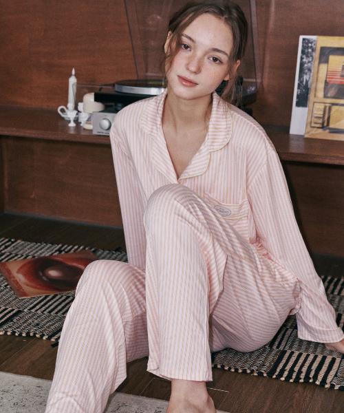 애프리콧 캔디 소프텐션 잠옷세트 여성용