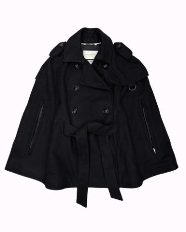 BANANA REPUBLIC belted wool cape coat