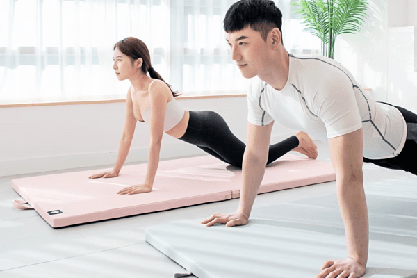 국내생산/KC인증 두꺼운 논슬립 홈트매트 친환경 향균성 요가 링피트 접이식