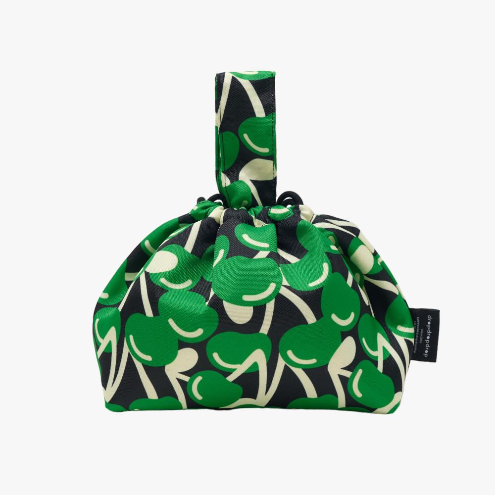 [드롭드롭드롭] 보온보냉 도시락가방 딜리백 PICK MY CHERRY GREEN