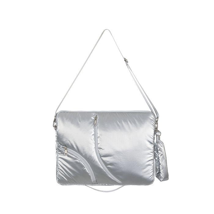 Lake 16 Laptop Clutch_Silver