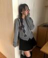 니어웨어 모딘 울 아가일 카라 가디건 (5color)