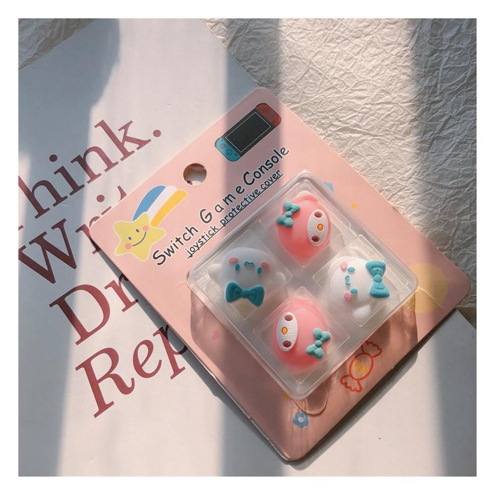 파브 시나모롤 마이멜로디 닌텐도 스위치 OLED 조이콘 키캡 스틱커버 4개입