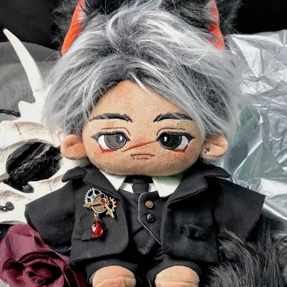 20cm 블랙 마피아 무속성 아이돌 인형 솜뭉치 봉제