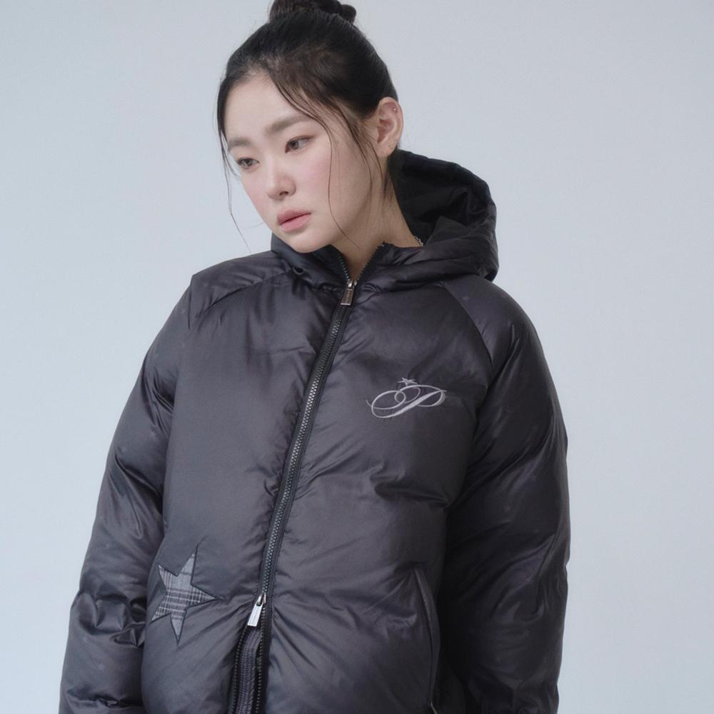 CHECK STAR PATCH DOWN BLACK