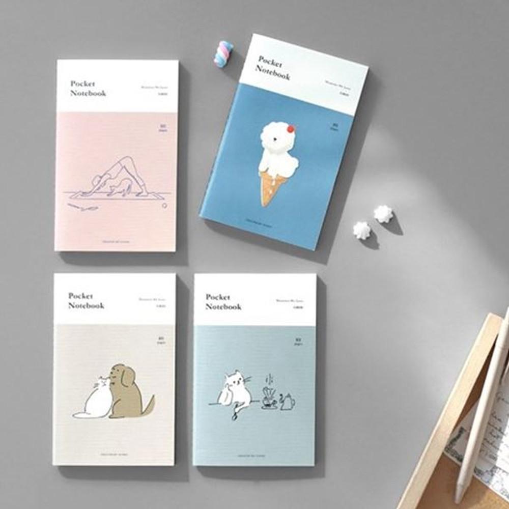 아이코닉 포켓노트 v2 그리드 휴대용 미니 수첩