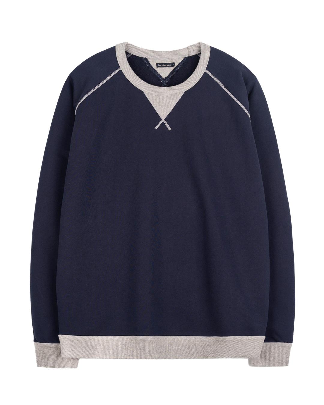 [HAUSBACKEN] HAUS SWEATSHIRT (NAVY/M.GREY)