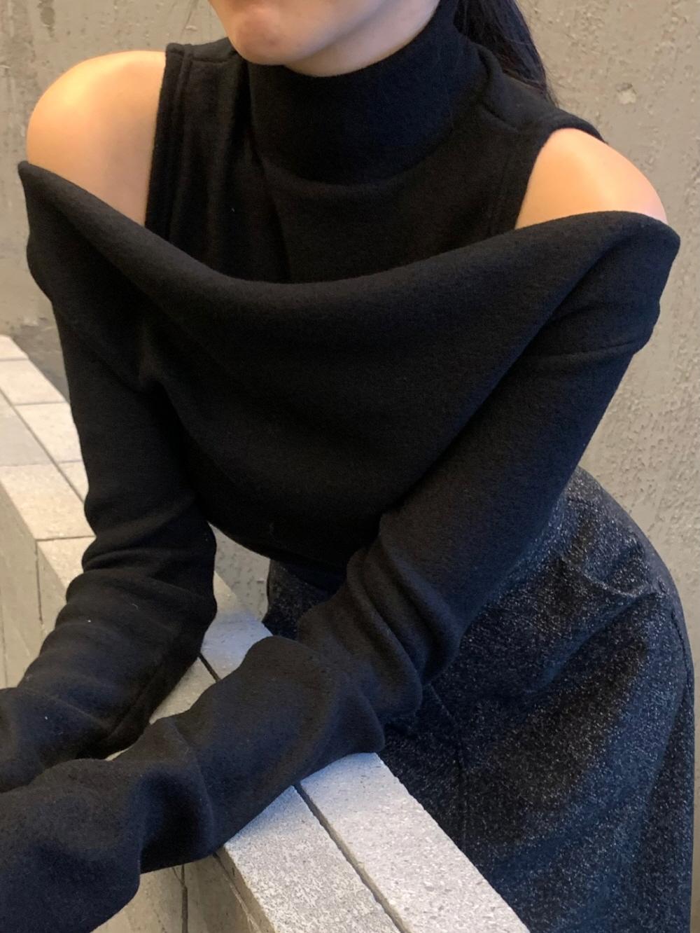 겹 터틀 레이어드 기모 폴라