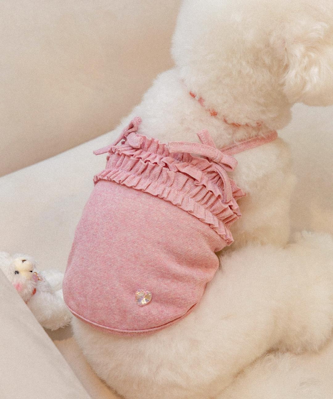 Glossy Frill Top (Pink)