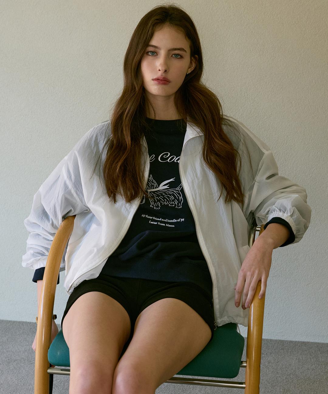 Youth Sheer Windbreaker (Ivory)