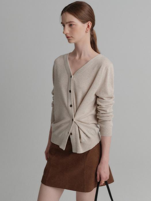 지젤 캐시미어 가디건_베이지 / GISELLE CASHMERE CARDIGAN_BEIGE