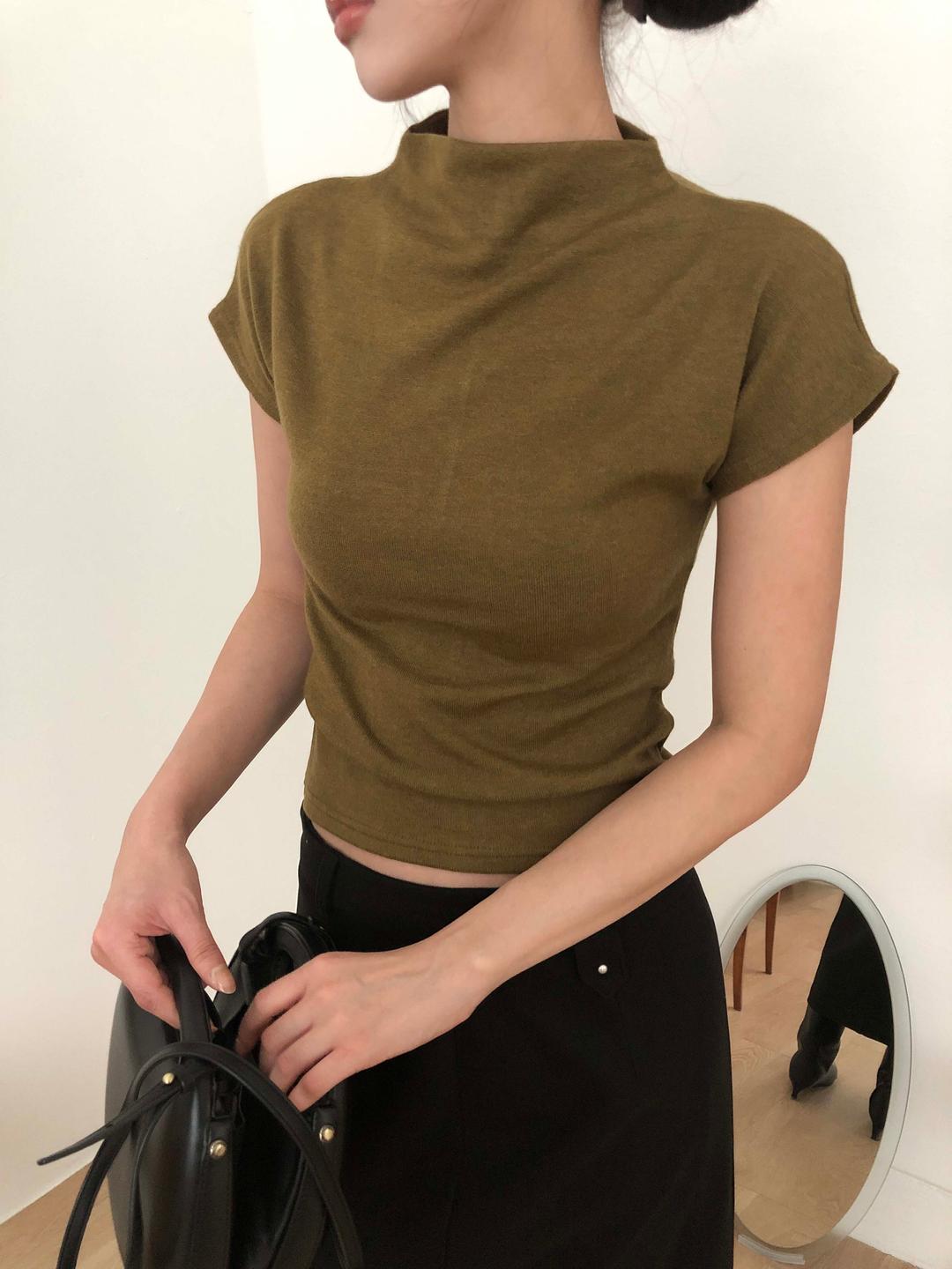 MILD HALF NECK T (4COLOR)