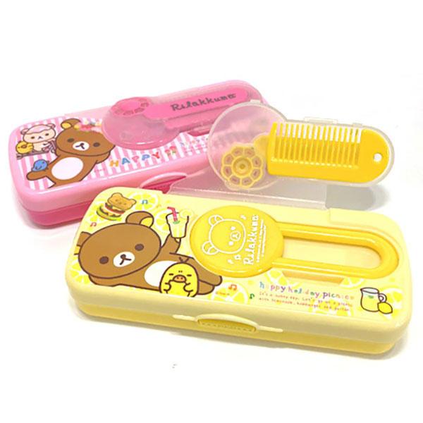 리락쿠마 빗거울 사출필통 2 (랜덤발송)