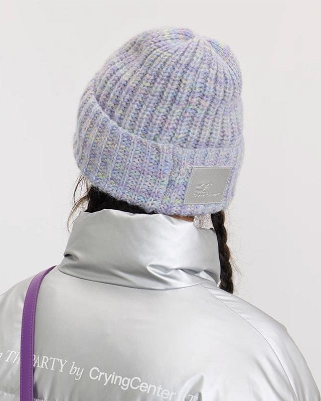CRYINGCENTER 컬러믹스 니트 비니 (2 컬러)