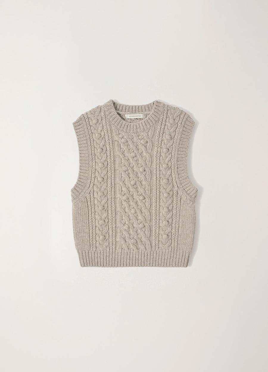 Latti wool vest (Ash gray)