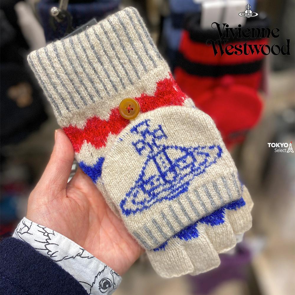 비비안웨스트우드 여성 장갑 타월도트 후드니트 8colors