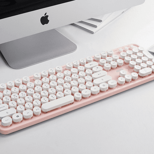 [당일발송]레트로 무선 엑토 키보드 4가지 색상