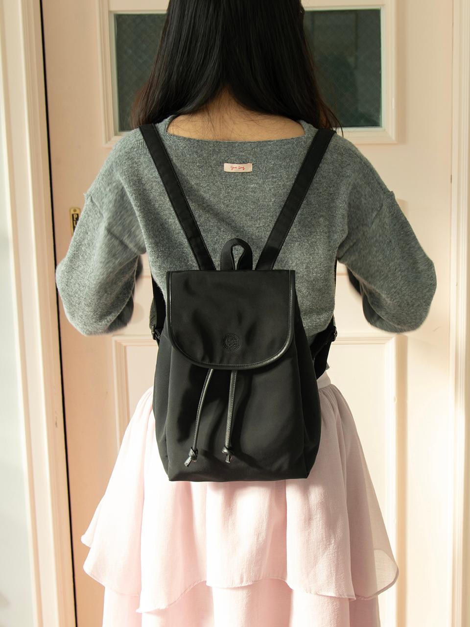 iroco nylon backpack / 이로코 나일론 백팩 _ black