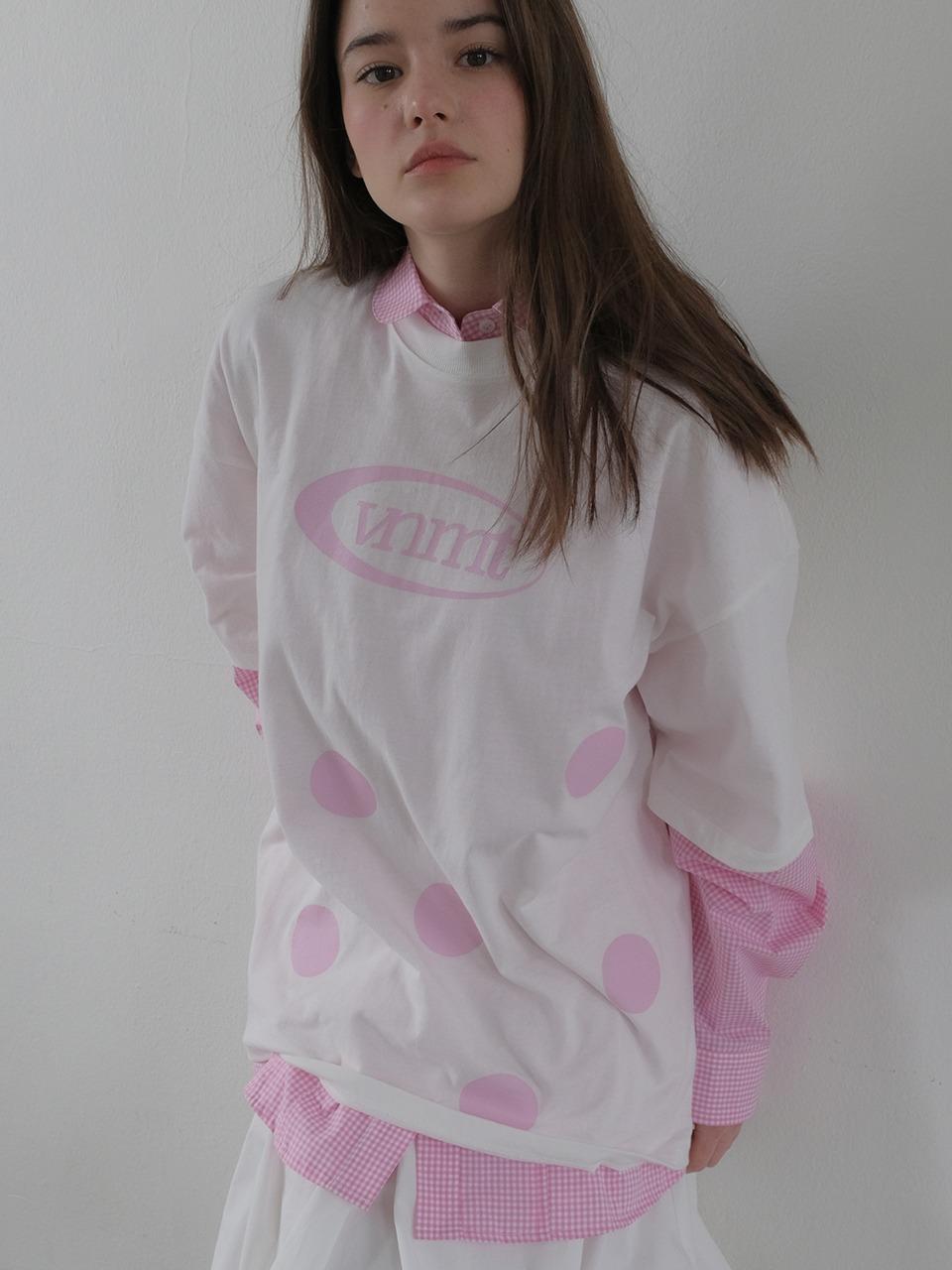 Sport logo oversize dot tee_ivory