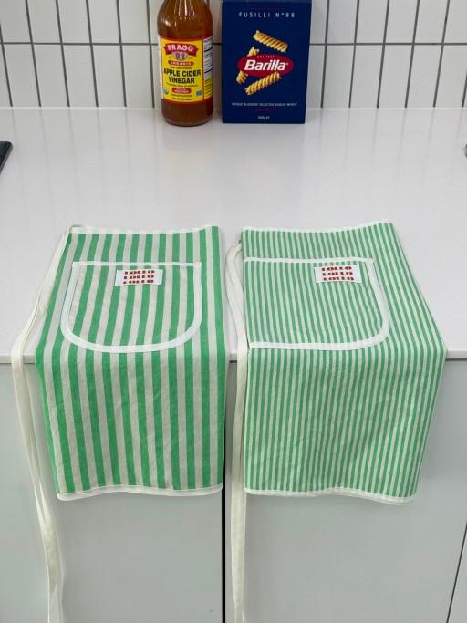 그린 줄줄 하프 에이프런