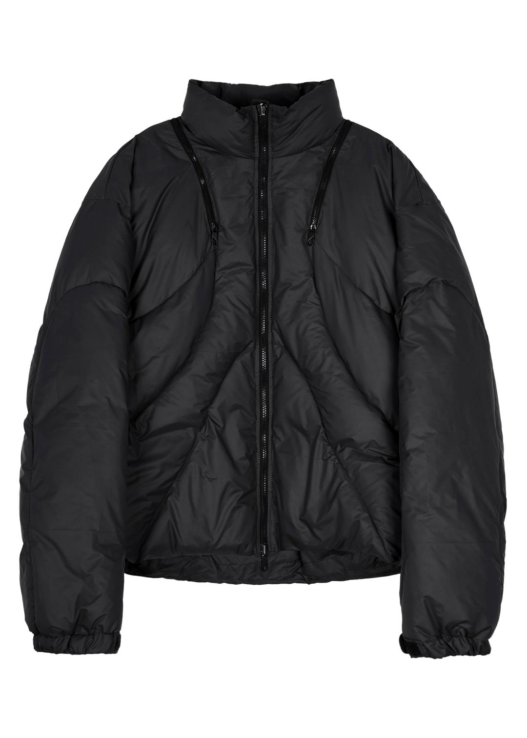 CUVED QUILTING PADDING BLACK