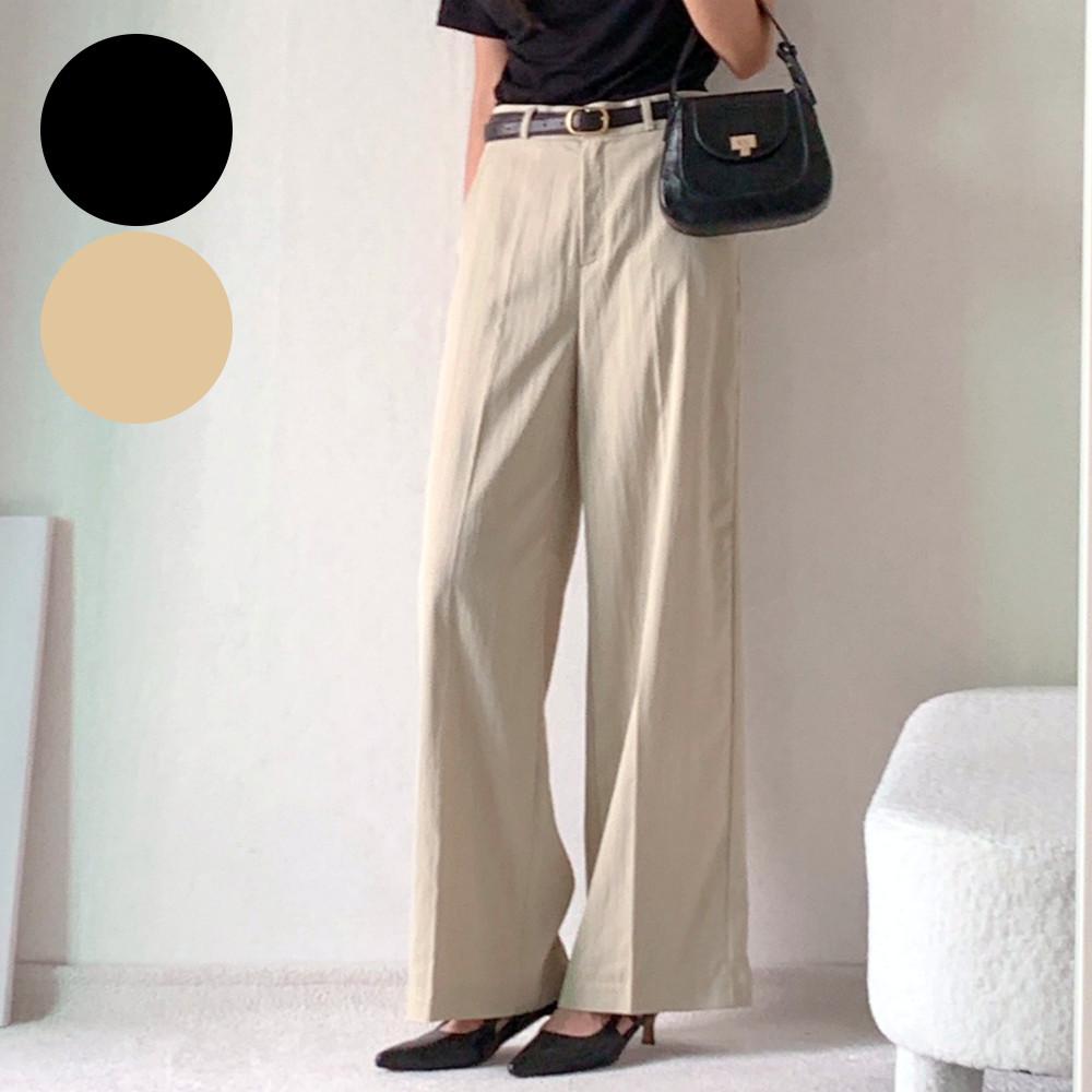 바스락슬랙스 여름와이드슬랙스 쿨링바지 바스락팬츠 레이첼