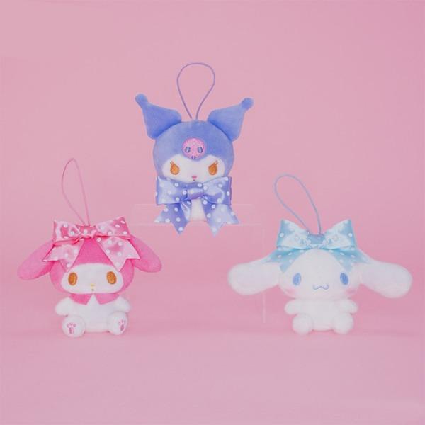 산리오 빅리본 마스코트 홀더 마이멜로디 쿠로미 시나모롤