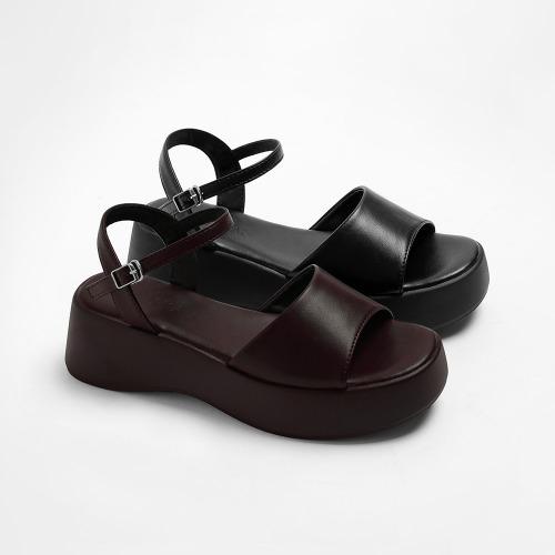 론드 스트랩 웨지 샌들 SDLTR2g132