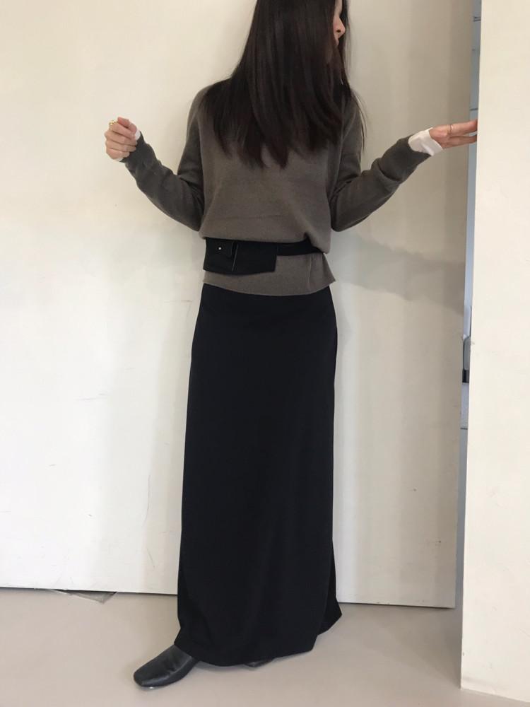 스판 맥시스커트 롱스커트 h라인 스커트