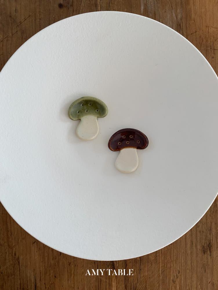 (에이미테이블) 버섯 젓가락 받침 브라운