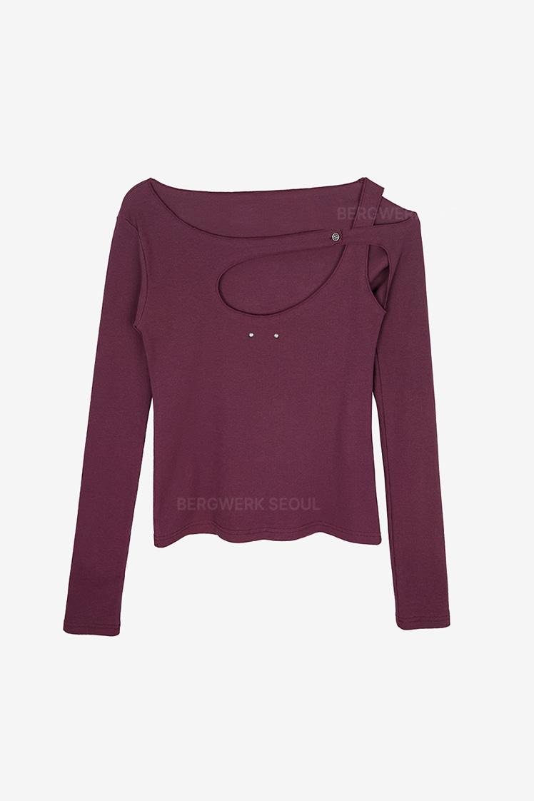STUDDED STRAP CUT-OUT TOP