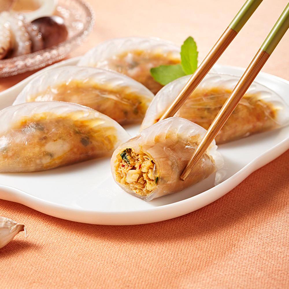 한만두 투명한 쭈꾸미만두 잎새 1kg