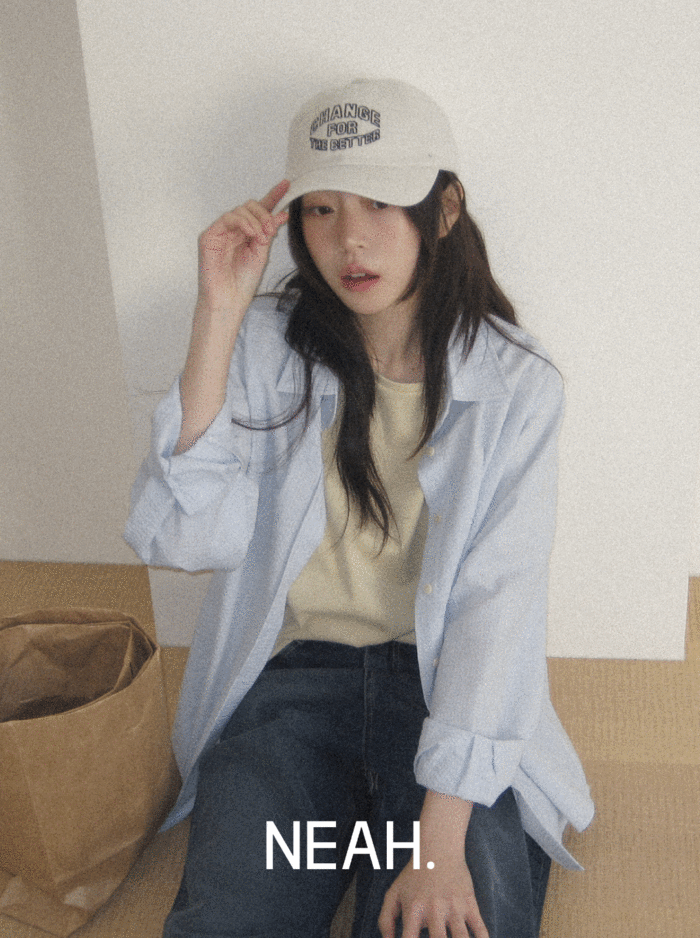 98도씨 [무료배송/1천장판매][NEAH] 그라스 엠보 스트라이프 셔츠 (프리오더)