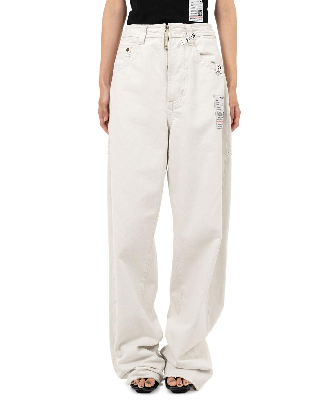 Amateur Sewn Like Wide Denim Pants