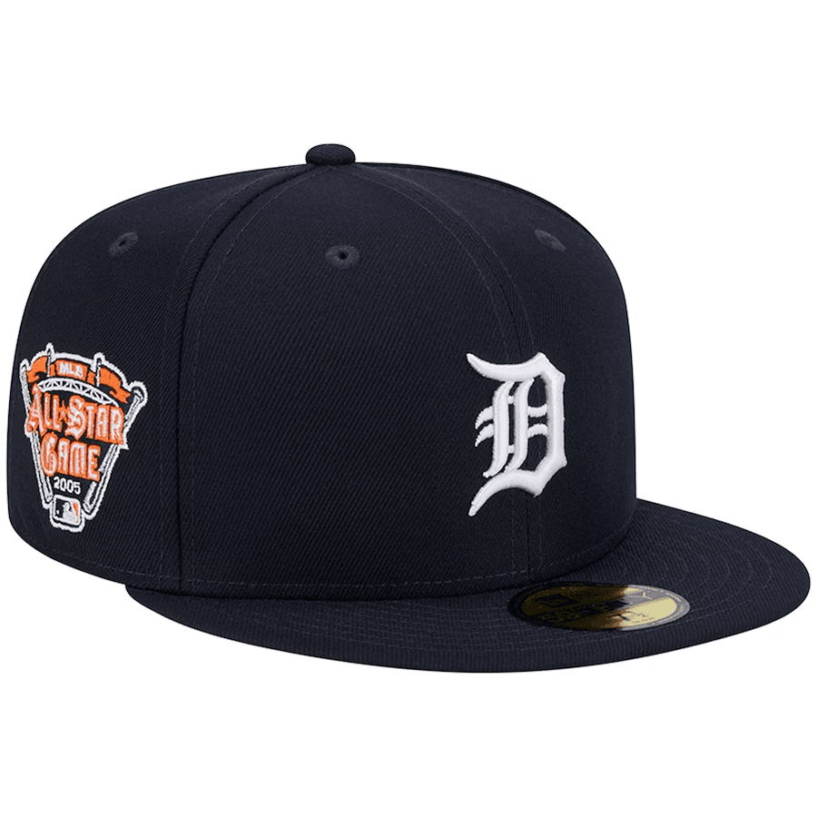 Men's Detroit Tigers New Era Navy  2005 All Star Game Team Color 59FIFTY Fitted Hat