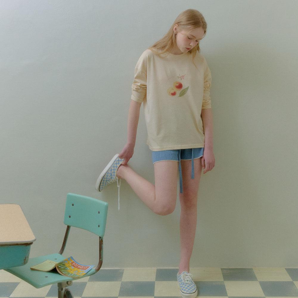 PEACH T-SHIRT (3COLORS)