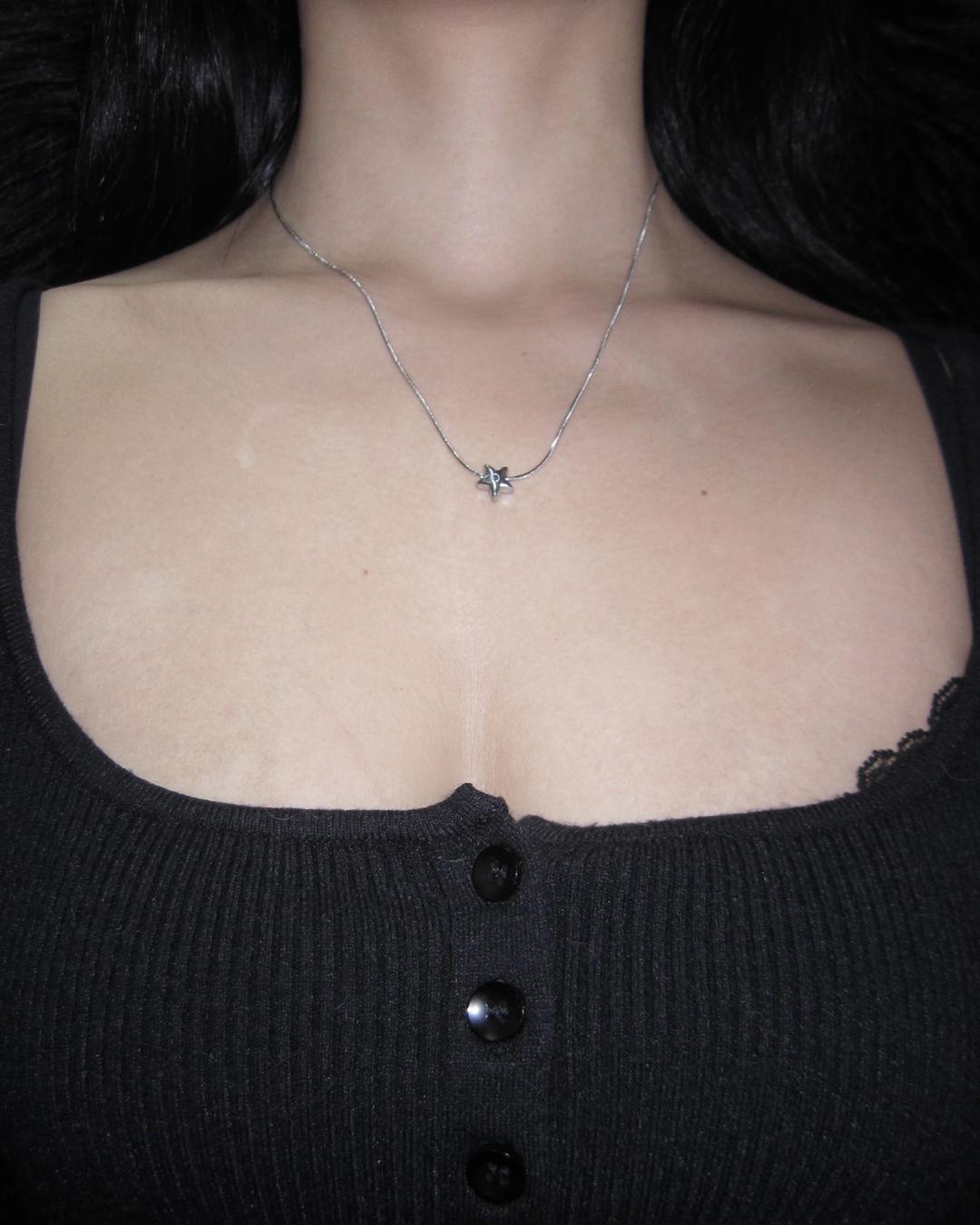 Twoball Star Necklace