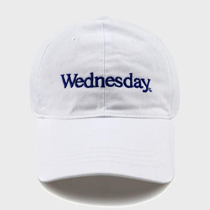 Wednesday 워싱 볼캡-화이트