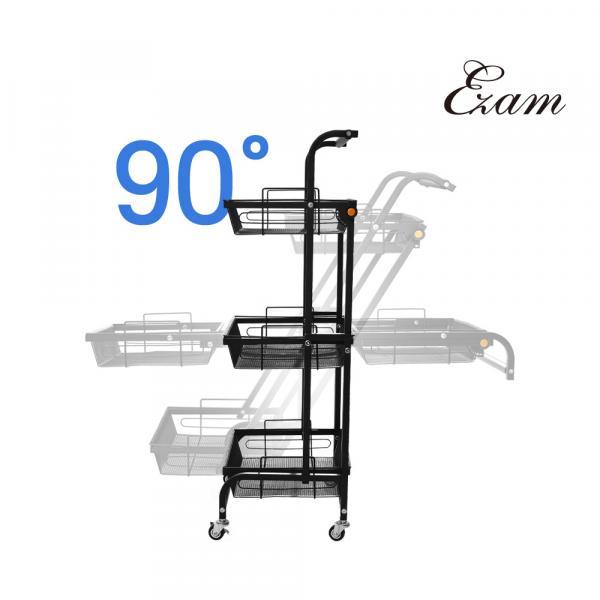 가로 회전형 3단 트롤리