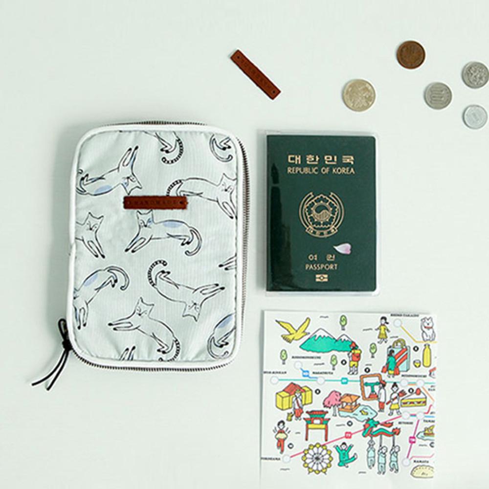 A4패턴-온더트립 여권 파우치 카드 지갑 도안