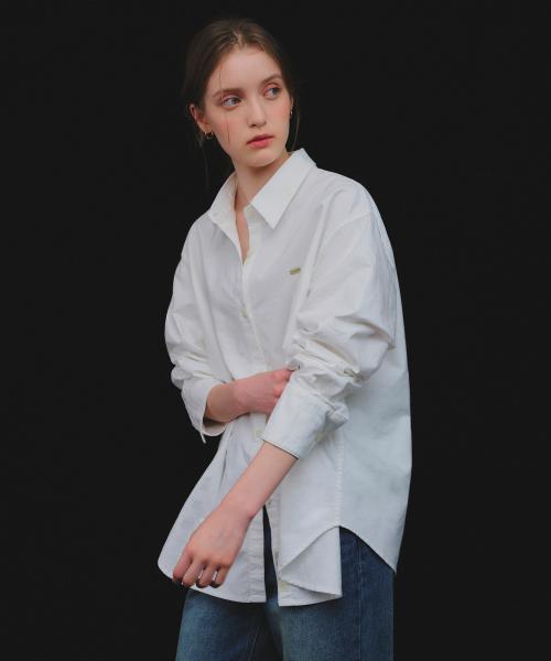 클래식 세미 오버 옥스포드 셔츠_Off White