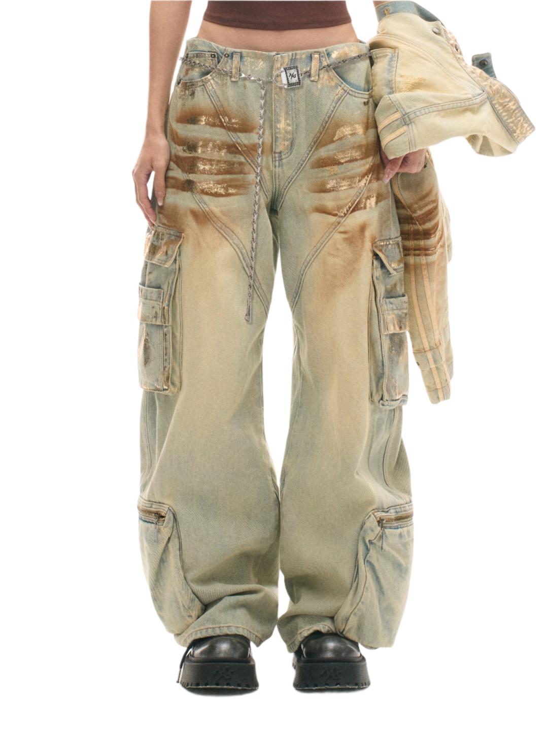 Python Print Denim Jeans