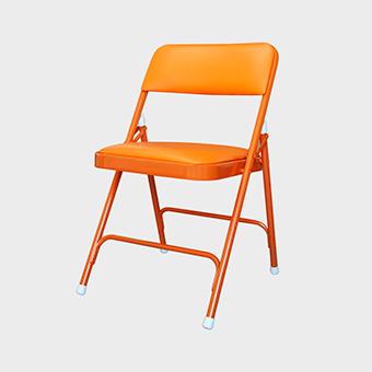 Beiger 폴딩체어 premium vinyl cushion_orange