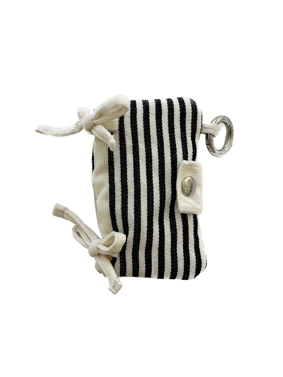 Snug ribbon card wallet (STRIPE)