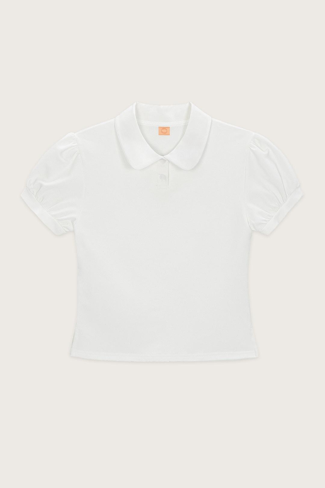 PUFF COLLAR T-SHIRT (WHITE)