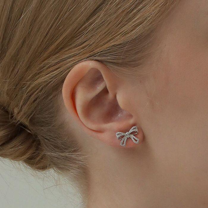 [Silver925] Mysore Bow Earrings (#silver#gold)